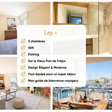 아파트 Sur Le Port, 3 Cham, Parking Fréjus